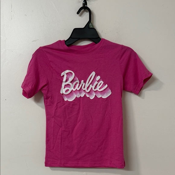 Barbie Pink Short Sleeve Tee Classic Crew Neck - Picture 1 of 2